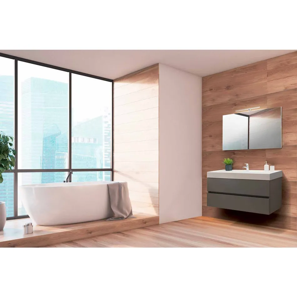 Bad Abgehängte Komposition in Fenix Gray - Becky Viadurini