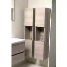 Abgehängte Badmöbelkomposition aus Eichenmelamin - Becky Viadurini