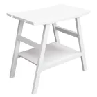 Weiße Badezimmerkomposition mit kratzfesten Accessoires und Spiegel - Patryk Viadurini