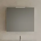 Badezimmerausstattung inklusive Unterschrank mit 2 Schubladen und 1 Eichentür - Titan Viadurini