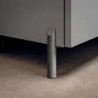 Badezimmer-Kombination mit 1 Schublade, anthrazitfarbenem Kunstharzwaschbecken und Spiegel - Titan Viadurini