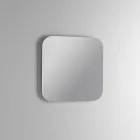 Badezimmerausstattung mit 2 Eichenschubladen, Keramikwaschbecken und Spiegel - Titan Viadurini