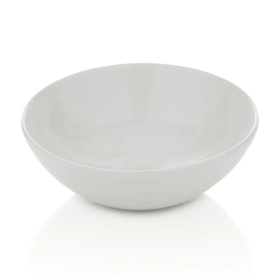 Badezimmer-Kombination mit 4 Schubladen, 2 Keramikwaschbecken und Spiegel - Titan Viadurini