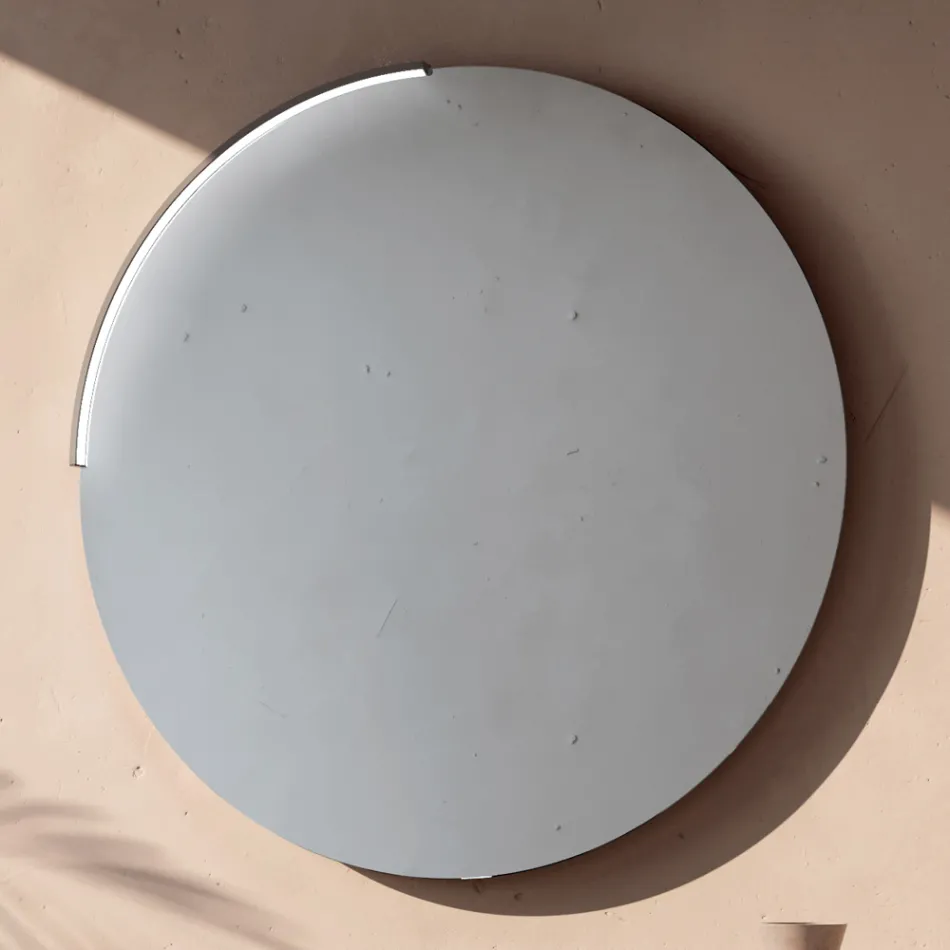 Badezimmer-Kombination mit 4 Schubladen, schwarzem Keramikwaschbecken und Spiegel - Elios Viadurini