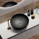 Badezimmerkomposition mit Waschbecken, Hängesockel und Spiegel Made in Italy – Dream Viadurini