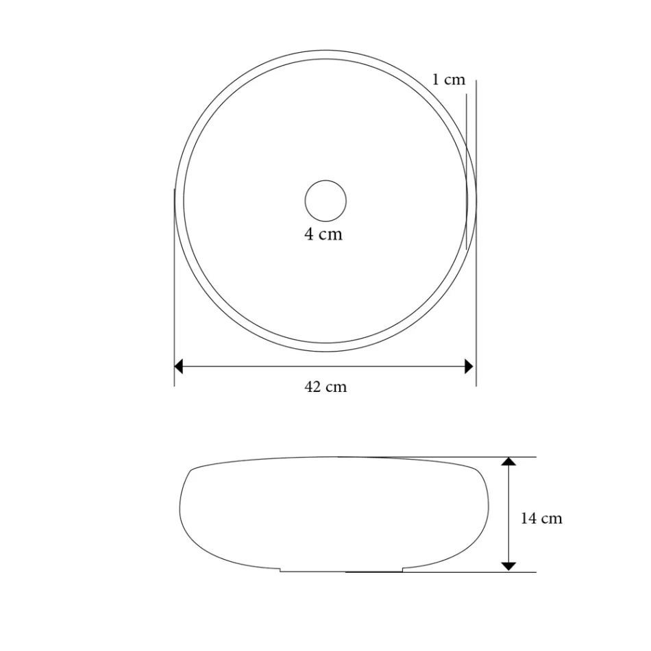 Graue Badezimmerkomposition mit rundem Spiegel und verschiedenen Accessoires - Maryse Viadurini