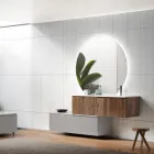 Badezimmerkomposition in Rio-Eiche und Cannettati-Grau, hergestellt in Italien – Chrono Viadurini