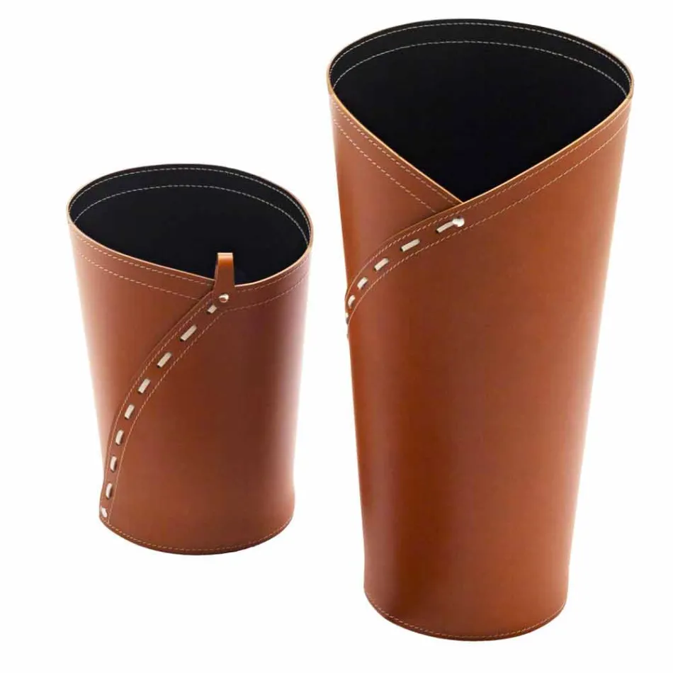 Modernes Design Büro Komposition aus Leder Made in Italy - Giulio Viadurini