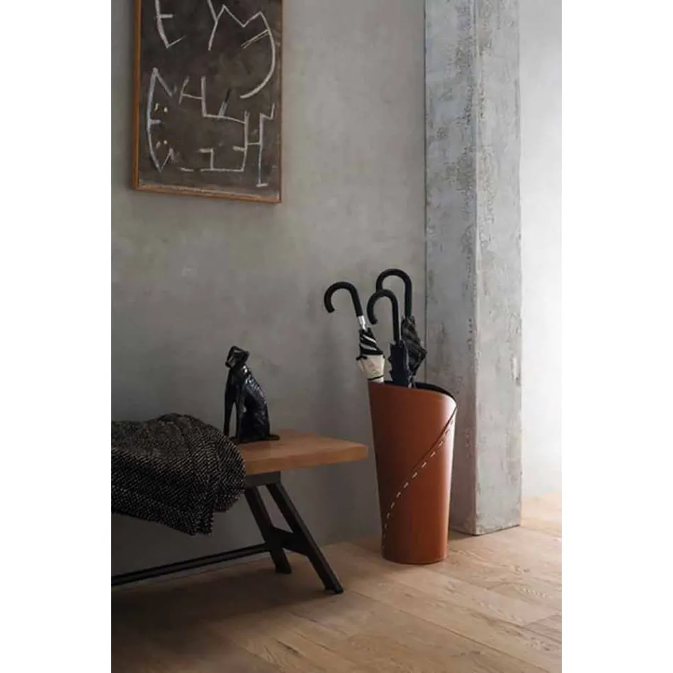 Modernes Design Büro Komposition aus Leder Made in Italy - Giulio Viadurini