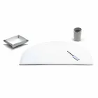 Moderne Regenerated Leather Office Komposition Made in Italy - Meduna Viadurini