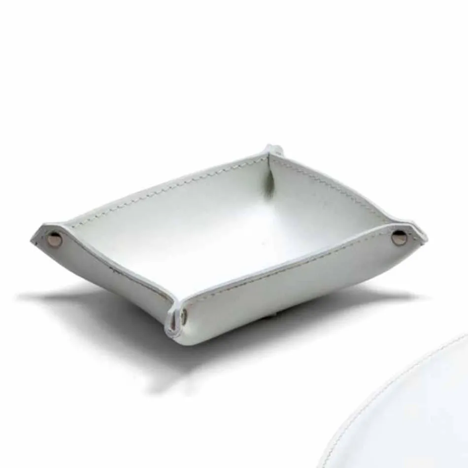 Moderne Regenerated Leather Office Komposition Made in Italy - Meduna Viadurini