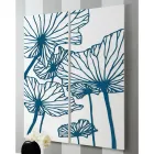 Komposition aus 2 Tafeln mit Blumen, hergestellt in Italien – Sheryl Viadurini