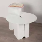 Zusammensetzung von 2 modernen Couchtischen aus Stahl Made in Italy - Pappel Viadurini