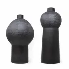 Zusammensetzung von 2 dekorativen Vasen aus dekorierter Keramik - Lampedusa Viadurini