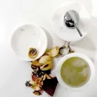 Zusammensetzung von 3 Badezimmerzubehör aus poliertem Marmor Made in Italy - Trevio Viadurini