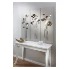 Komposition aus 3 Tafeln mit Darstellung von 3 Blumensträußen, hergestellt in Italien – Colleen Viadurini