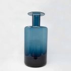 Zusammensetzung von 3 dekorativen Vasen aus Rauchglas, Blau und Amethystglas - Infinity Viadurini