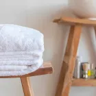 Zusammensetzung von Badmöbeln aus massivem Teakholz von modernem Design - Azina Viadurini