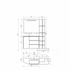 Zusammensetzung der Möbel für das Badezimmer des modernen Designs - Callisi13 Viadurini