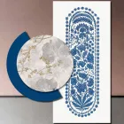 Komposition aus Holzgemälden mit abstraktem Druck, hergestellt in Italien – Brasilien Viadurini