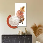 Komposition aus Holzgemälden mit Stadt- und Zweigdrucken, hergestellt in Italien – Chile Viadurini