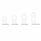 Zusammensetzung von dekorativen Keramikvasen, modernes Design - Positano Viadurini