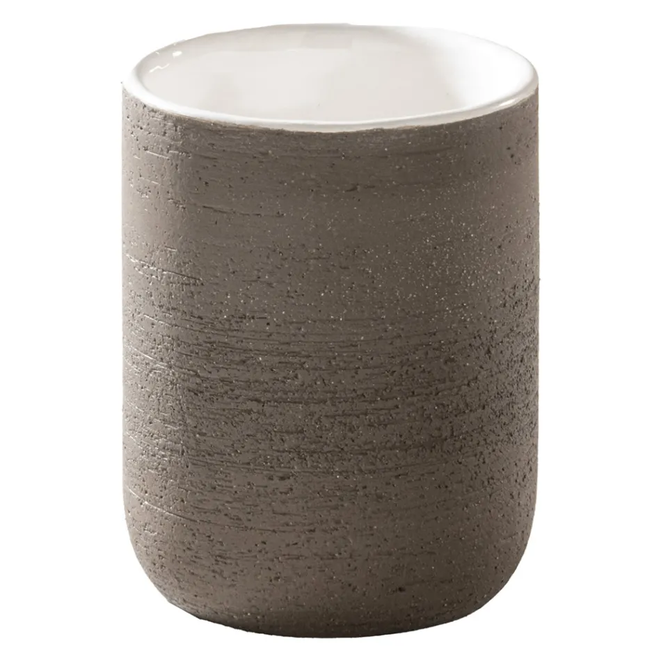 Weiße Badezimmerschrank-Komposition mit Spiegel und Zubehör inklusive – Carolie Viadurini