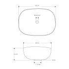 Schwarze Badezimmerschrank-Komposition mit großem Regal und Zubehör - Patryk Viadurini