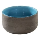 Blaue bodenstehende Badezimmermöbel-Komposition mit modernen Design-Accessoires - Patryk Viadurini