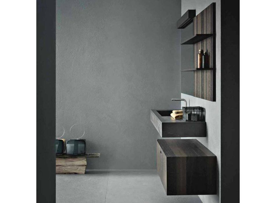Komposition für hängendes Badezimmer und modernes Design Made in Italy - Farart9 Viadurini
