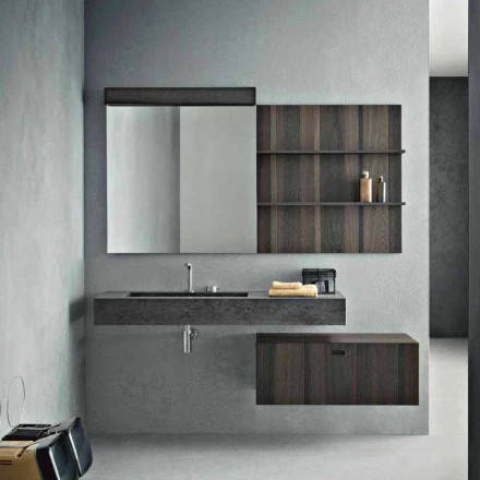 Komposition für hängendes Badezimmer und modernes Design Made in Italy - Farart9 Viadurini