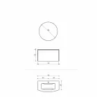 Komposition für das hängende Badezimmer mit modernem Design Made in Italy - Callisi11 Viadurini