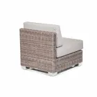 Außensitz Zusammensetzung mit handgewebten Struktur Rita Viadurini