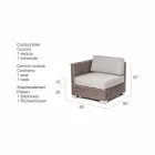 Zusammensetzung Wohn von Kunsthandwerk Garten Ania, modernes Design Viadurini