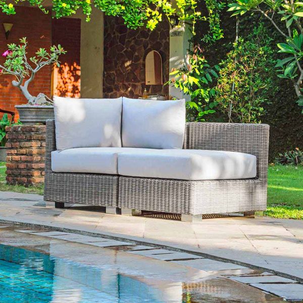 Outdoor loungeset in rattan optik handmade ania modernes design