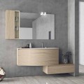 Hängende und moderne Komposition für das Badezimmer, Made in Italy Design - Callisi4