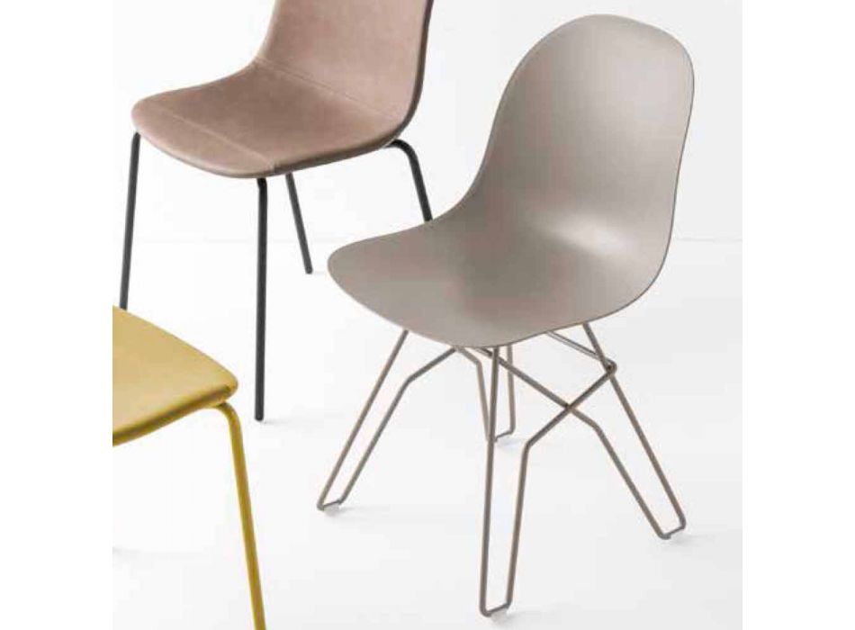 Connubia Calligaris Academy moderner Design Stuhl aus Italien, 2 Stück