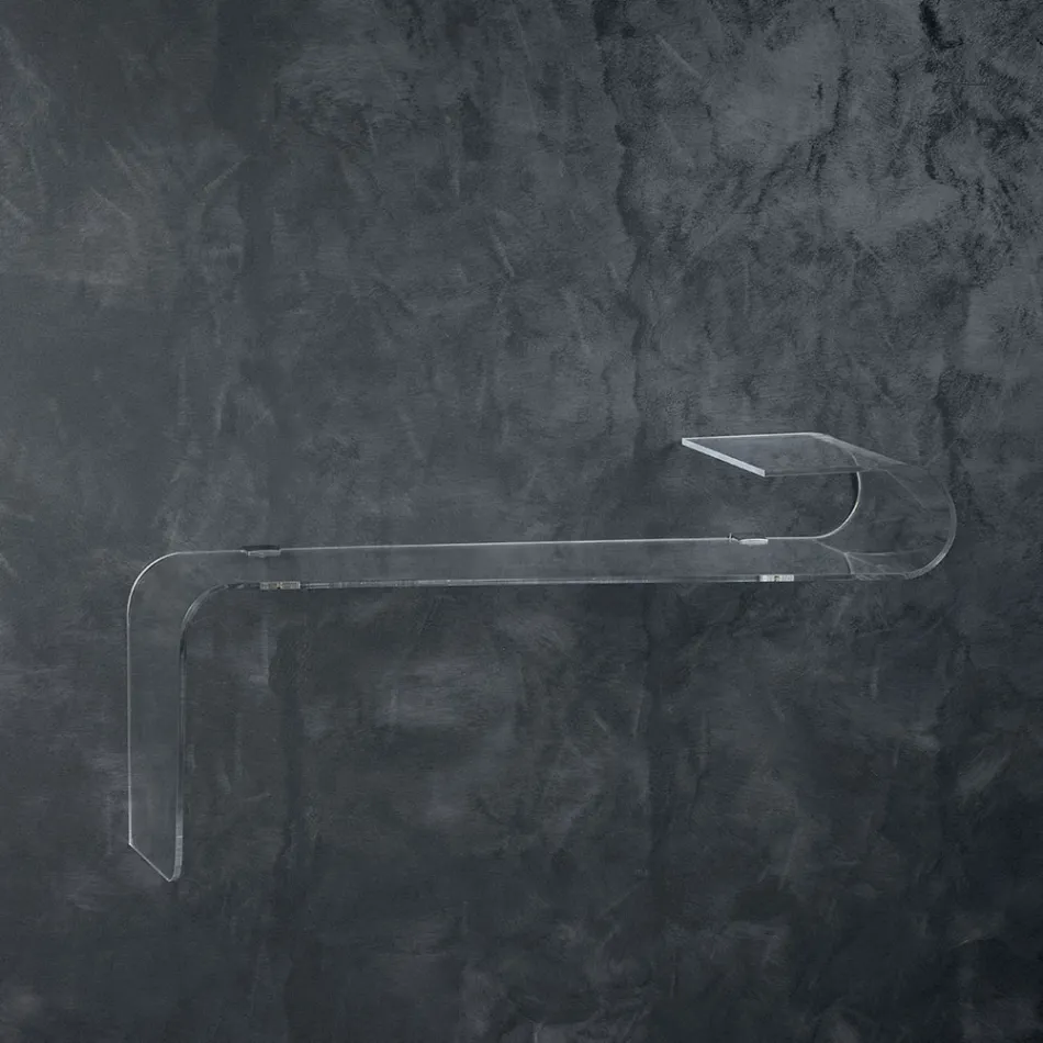 Hängende Wandkonsole in transparentem Design Acrylglas - Cesarea Viadurini