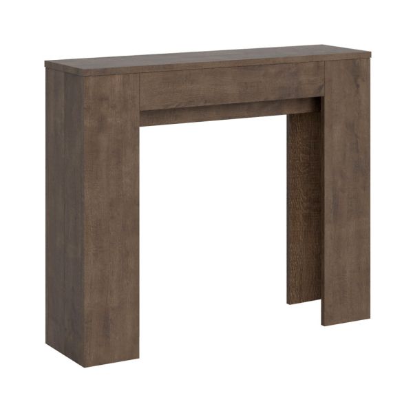 Ausziehbare konsole auf 181 cm aus melaminplatten „made in italy“ – drago