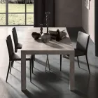 Ausziehbare Konsole bis 290 cm aus Melaminholz Made in Italy - Paride Viadurini