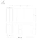 Ausziehbare Konsole bis 290 cm aus Melaminholz Made in Italy - Paride Viadurini