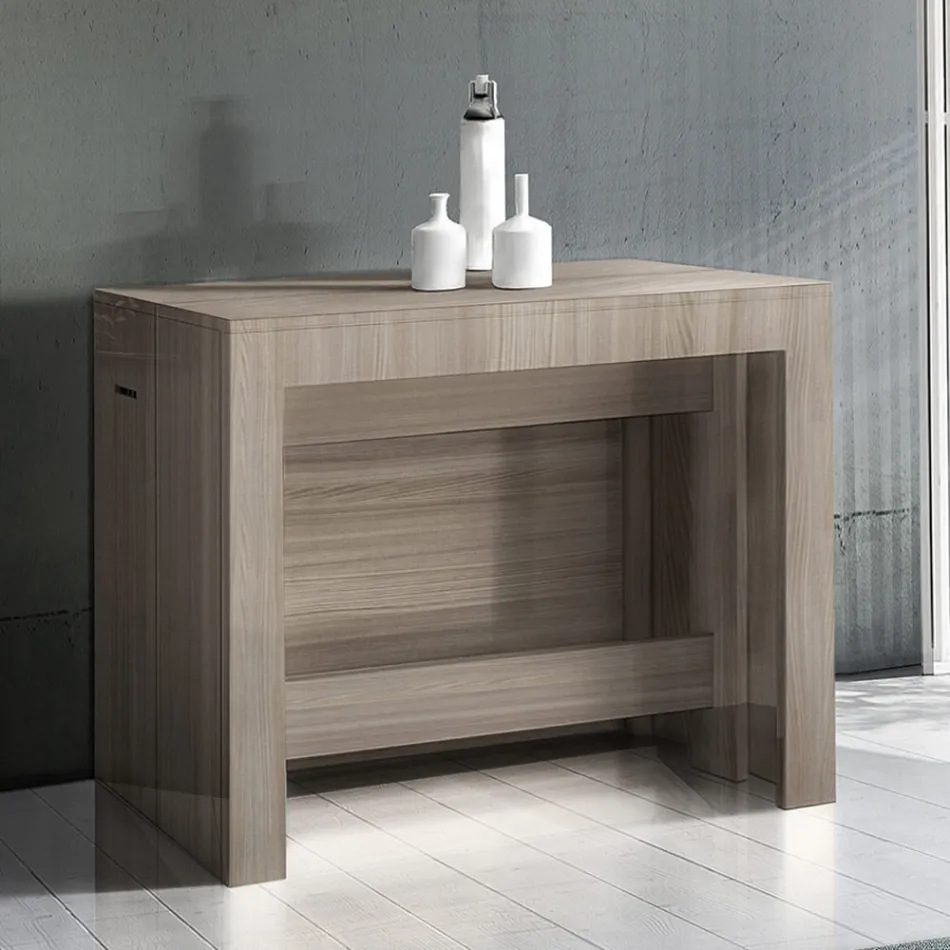 Konsole ausziehbar bis 300 cm vom Eingang oder Wohnzimmer in Holz - Katharina Viadurini