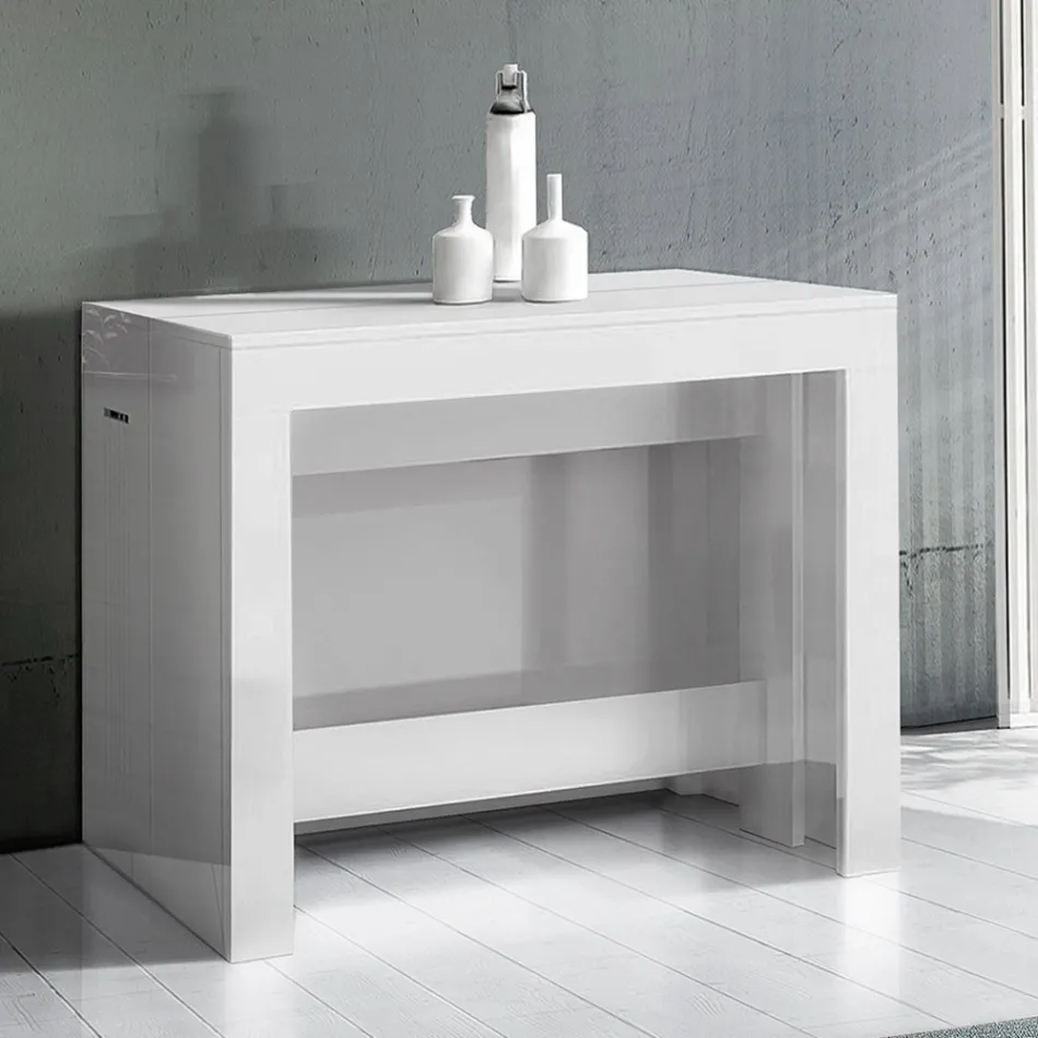 Konsole ausziehbar bis 300 cm vom Eingang oder Wohnzimmer in Holz - Katharina Viadurini