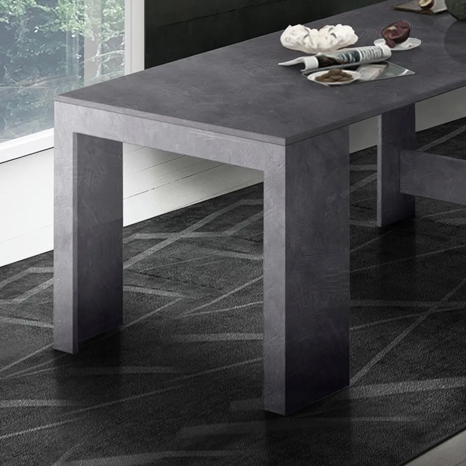 Konsole ausziehbar bis 300 cm vom Eingang oder Wohnzimmer in Holz - Katharina Viadurini