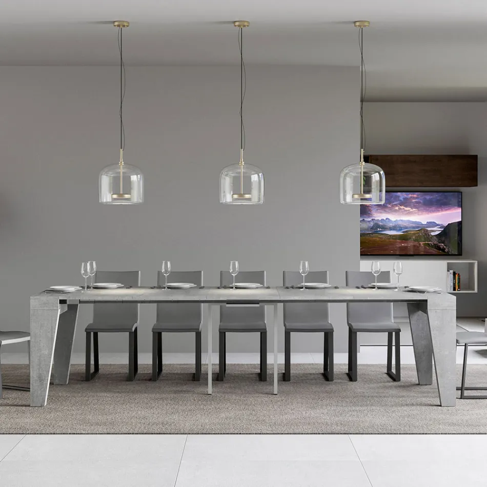 Ausziehbare Konsole, erhältlich in 2 verschiedenen Größen, hergestellt in Italien – Grifone Viadurini