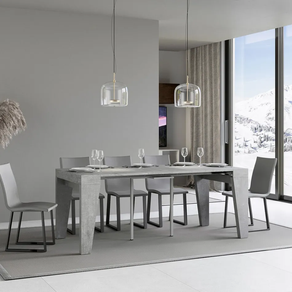 Ausziehbare Konsole, erhältlich in 2 verschiedenen Größen, hergestellt in Italien – Grifone Viadurini