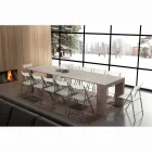 Ausziehbare Konsole bis zu 295 cm aus Uri-Faltmelamin Viadurini