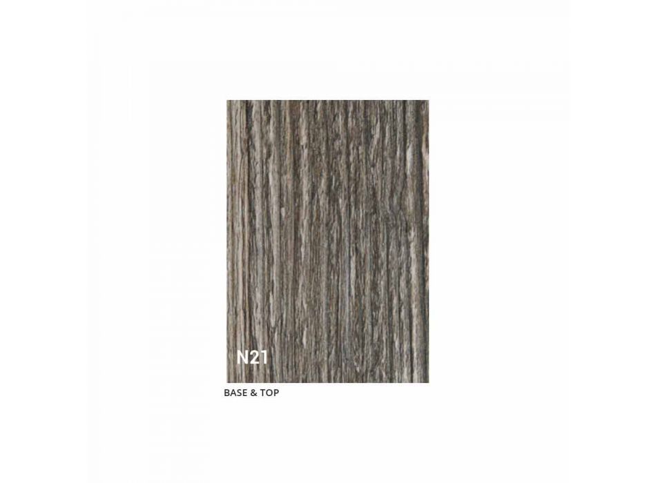 Ausziehbare Konsole Bis zu 290 cm mit Holzplatte Made in Italy - Seregno Viadurini