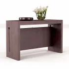 Erweiterbare Konsole aus Melamin mit integrierten Ussana-Erweiterungen Viadurini