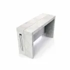 Erweiterbare Konsole aus Melamin mit integrierten Ussana-Erweiterungen Viadurini